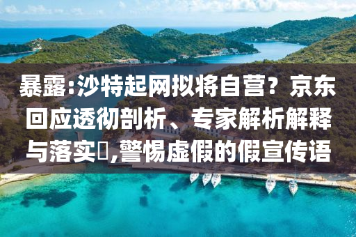 暴露:沙特起網(wǎng)擬將自營？京東回應(yīng)透徹剖析、專家解析解釋與落實(shí)?,警惕虛假的假宣傳語