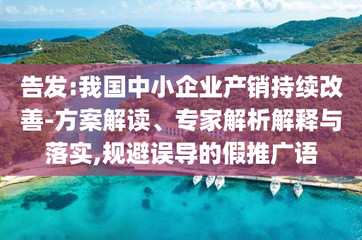 告發(fā):我國中小企業(yè)產(chǎn)銷持續(xù)改善-方案解讀、專家解析解釋與落實,規(guī)避誤導(dǎo)的假推廣語