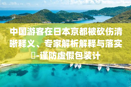 中國游客在日本京都被砍傷清晰釋義、專家解析解釋與落實?-謹防虛假包裝計