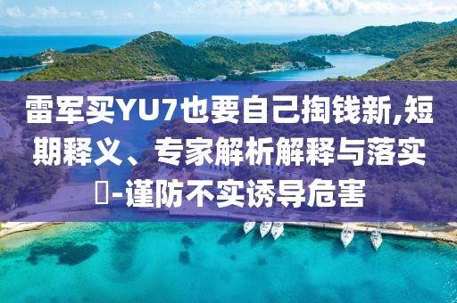 雷軍買YU7也要自己掏錢新,短期釋義、專家解析解釋與落實(shí)?-謹(jǐn)防不實(shí)誘導(dǎo)危害