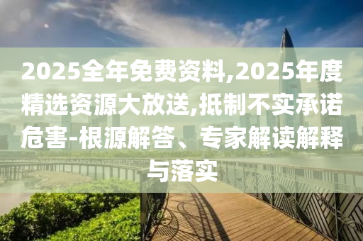2025全年免費(fèi)資料,2025年度精選資源大放送,抵制不實(shí)承諾危害-根源解答、專家解讀解釋與落實(shí)