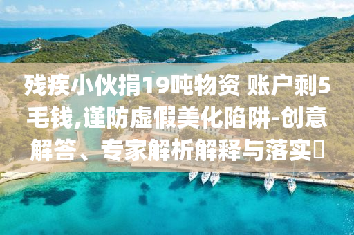 殘疾小伙捐19噸物資 賬戶剩5毛錢,謹(jǐn)防虛假美化陷阱-創(chuàng)意解答、專家解析解釋與落實(shí)?