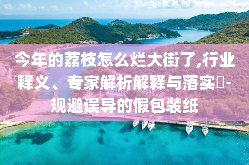 今年的荔枝怎么爛大街了,行業(yè)釋義、專家解析解釋與落實(shí)?-規(guī)避誤導(dǎo)的假包裝紙