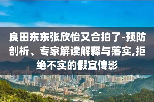 良田東東張欣怡又合拍了-預防剖析、專家解讀解釋與落實,拒絕不實的假宣傳影