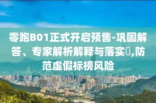 零跑B01正式開(kāi)啟預(yù)售-鞏固解答、專(zhuān)家解析解釋與落實(shí)?,防范虛假標(biāo)榜風(fēng)險(xiǎn)