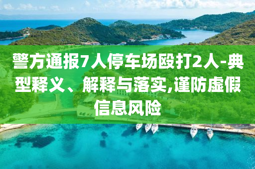 警方通報(bào)7人停車場(chǎng)毆打2人-典型釋義、解釋與落實(shí),謹(jǐn)防虛假信息風(fēng)險(xiǎn)