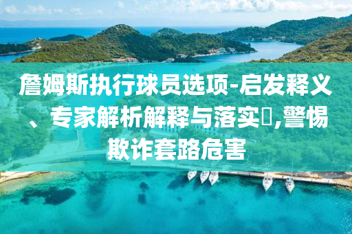 詹姆斯執(zhí)行球員選項-啟發(fā)釋義、專家解析解釋與落實?,警惕欺詐套路危害