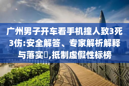 廣州男子開車看手機(jī)撞人致3死3傷:安全解答、專家解析解釋與落實(shí)?,抵制虛假性標(biāo)榜