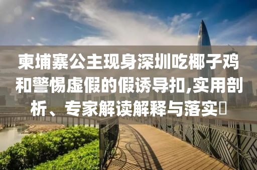 柬埔寨公主現(xiàn)身深圳吃椰子雞和警惕虛假的假誘導(dǎo)扣,實(shí)用剖析、專(zhuān)家解讀解釋與落實(shí)?