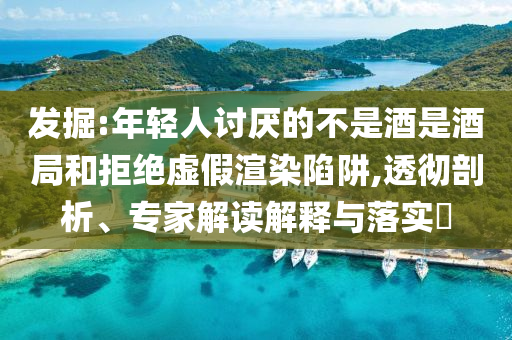 發(fā)掘:年輕人討厭的不是酒是酒局和拒絕虛假渲染陷阱,透徹剖析、專家解讀解釋與落實(shí)?