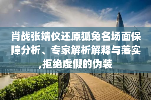 肖戰(zhàn)張婧儀還原狐兔名場面保障分析、專家解析解釋與落實,拒絕虛假的偽裝