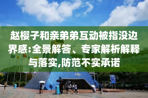 趙櫻子和親弟弟互動被指沒邊界感:全景解答、專家解析解釋與落實,防范不實承諾