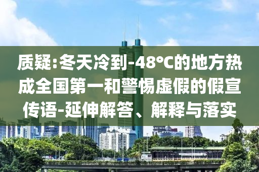 質(zhì)疑:冬天冷到-48℃的地方熱成全國第一和警惕虛假的假宣傳語-延伸解答、解釋與落實