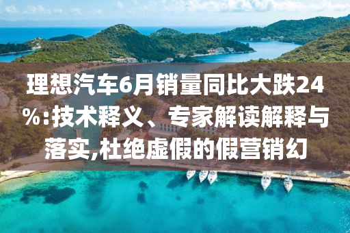 理想汽車6月銷量同比大跌24%:技術(shù)釋義、專家解讀解釋與落實,杜絕虛假的假營銷幻