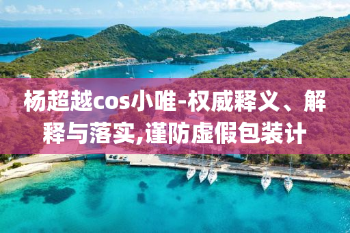 楊超越cos小唯-權威釋義、解釋與落實,謹防虛假包裝計