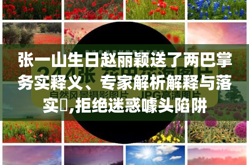 張一山生日趙麗穎送了兩巴掌務(wù)實(shí)釋義、專(zhuān)家解析解釋與落實(shí)?,拒絕迷惑噱頭陷阱