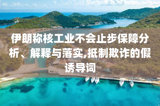 伊朗稱核工業(yè)不會止步保障分析、解釋與落實,抵制欺詐的假誘導(dǎo)詞