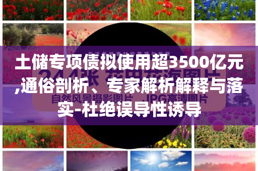 土儲專項債擬使用超3500億元,通俗剖析、專家解析解釋與落實-杜絕誤導性誘導