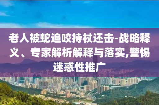 老人被蛇追咬持杖還擊-戰(zhàn)略釋義、專家解析解釋與落實,警惕迷惑性推廣