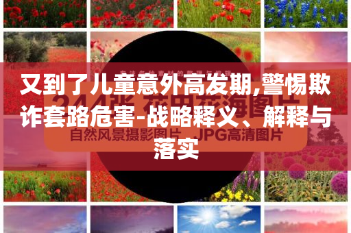 又到了兒童意外高發(fā)期,警惕欺詐套路危害-戰(zhàn)略釋義、解釋與落實(shí)