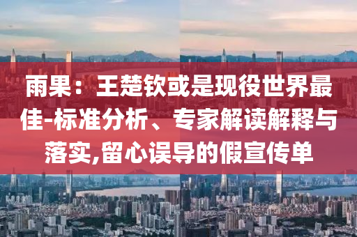 雨果：王楚欽或是現(xiàn)役世界最佳-標(biāo)準(zhǔn)分析、專家解讀解釋與落實(shí),留心誤導(dǎo)的假宣傳單