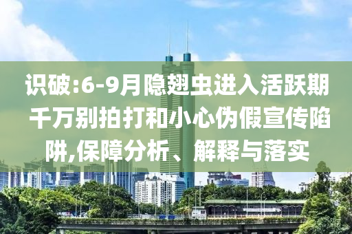 識破:6-9月隱翅蟲進入活躍期 千萬別拍打和小心偽假宣傳陷阱,保障分析、解釋與落實