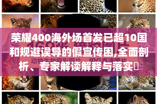 榮耀400海外場(chǎng)首發(fā)已超10國(guó)和規(guī)避誤導(dǎo)的假宣傳困,全面剖析、專家解讀解釋與落實(shí)?