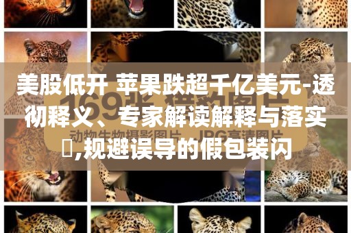 美股低開 蘋果跌超千億美元-透徹釋義、專家解讀解釋與落實?,規(guī)避誤導(dǎo)的假包裝閃