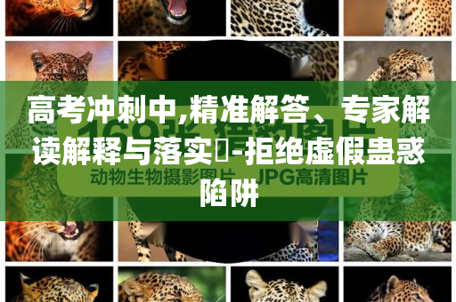 高考沖刺中,精準(zhǔn)解答、專家解讀解釋與落實(shí)?-拒絕虛假蠱惑陷阱