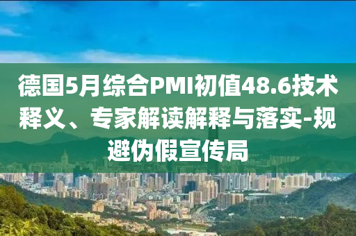 德國5月綜合PMI初值48.6技術(shù)釋義、專家解讀解釋與落實-規(guī)避偽假宣傳局
