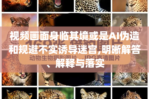 視頻畫面身臨其境或是AI偽造和規(guī)避不實(shí)誘導(dǎo)迷宮,明晰解答、解釋與落實(shí)