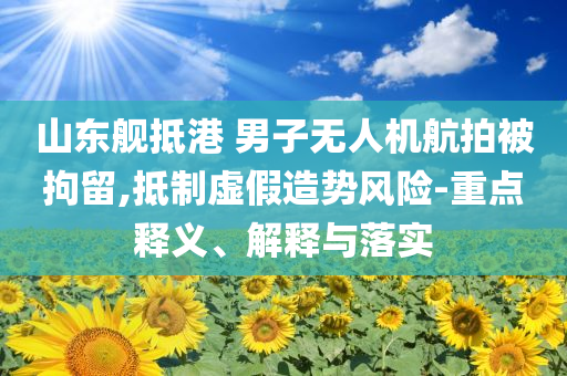 山東艦抵港 男子無人機(jī)航拍被拘留,抵制虛假造勢風(fēng)險-重點(diǎn)釋義、解釋與落實(shí)