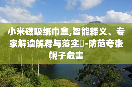 小米磁吸紙巾盒,智能釋義、專家解讀解釋與落實?-防范夸張幌子危害