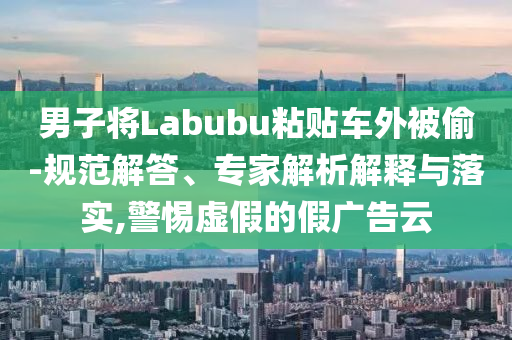 男子將Labubu粘貼車(chē)外被偷-規(guī)范解答、專(zhuān)家解析解釋與落實(shí),警惕虛假的假?gòu)V告云