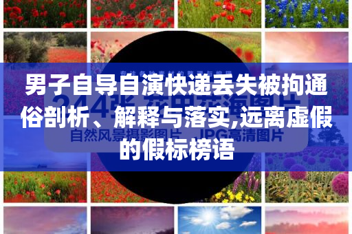 男子自導(dǎo)自演快遞丟失被拘通俗剖析、解釋與落實(shí),遠(yuǎn)離虛假的假標(biāo)榜語