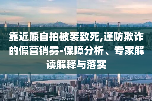 靠近熊自拍被襲致死,謹(jǐn)防欺詐的假營(yíng)銷霧-保障分析、專家解讀解釋與落實(shí)