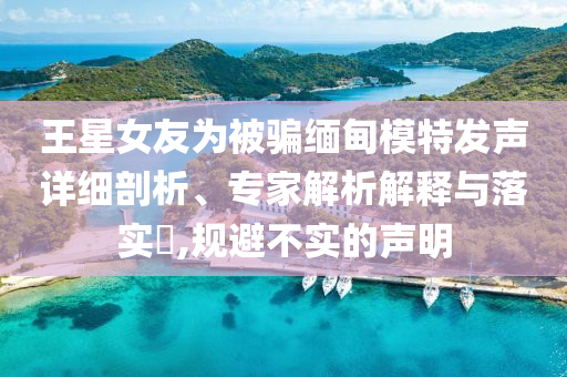 王星女友為被騙緬甸模特發(fā)聲詳細(xì)剖析、專家解析解釋與落實?,規(guī)避不實的聲明