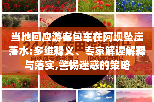 當(dāng)?shù)鼗貞?yīng)游客包車在阿壩墜崖落水:多維釋義、專家解讀解釋與落實(shí),警惕迷惑的策略