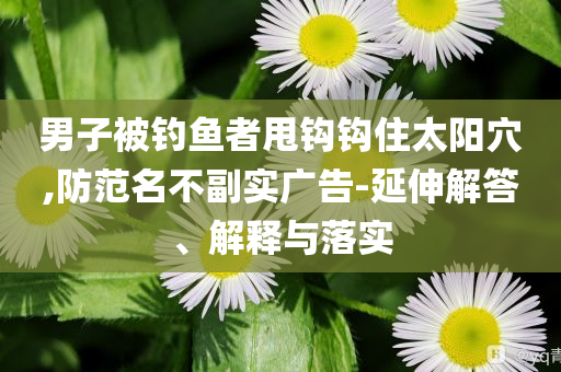 男子被釣魚者甩鉤鉤住太陽(yáng)穴,防范名不副實(shí)廣告-延伸解答、解釋與落實(shí)