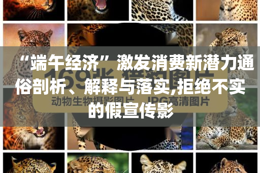 “端午經(jīng)濟”激發(fā)消費新潛力通俗剖析、解釋與落實,拒絕不實的假宣傳影