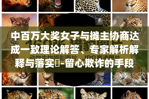 中百萬大獎女子與攤主協(xié)商達成一致理論解答、專家解析解釋與落實?-留心欺詐的手段