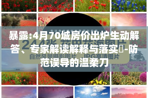 暴露:4月70城房?jī)r(jià)出爐生動(dòng)解答、專(zhuān)家解讀解釋與落實(shí)?-防范誤導(dǎo)的溫柔刀