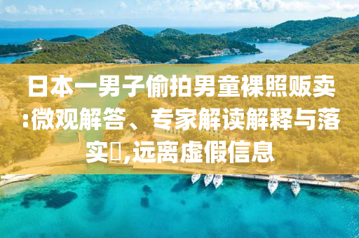 日本一男子偷拍男童裸照販賣:微觀解答、專家解讀解釋與落實?,遠(yuǎn)離虛假信息