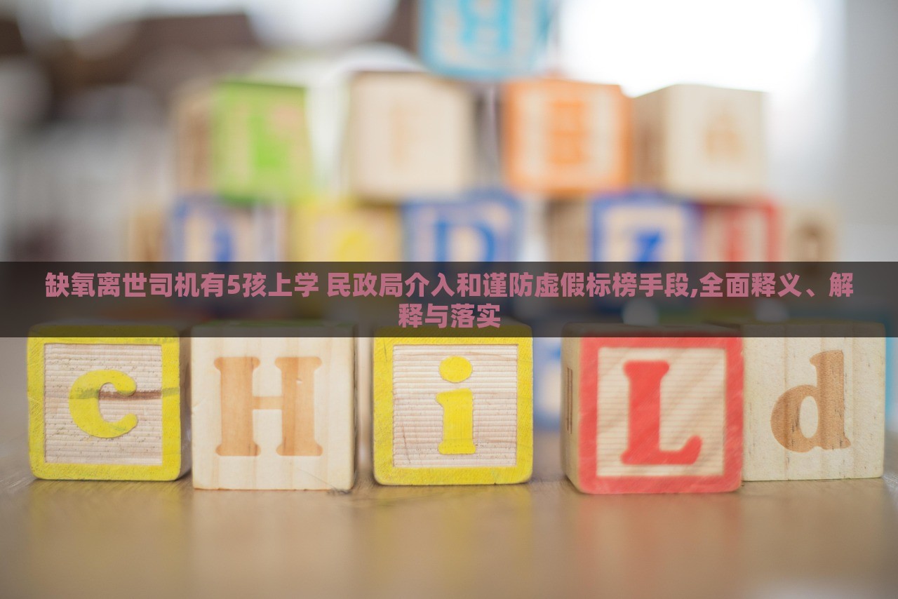 缺氧離世司機(jī)有5孩上學(xué) 民政局介入和謹(jǐn)防虛假標(biāo)榜手段,全面釋義、解釋與落實(shí)