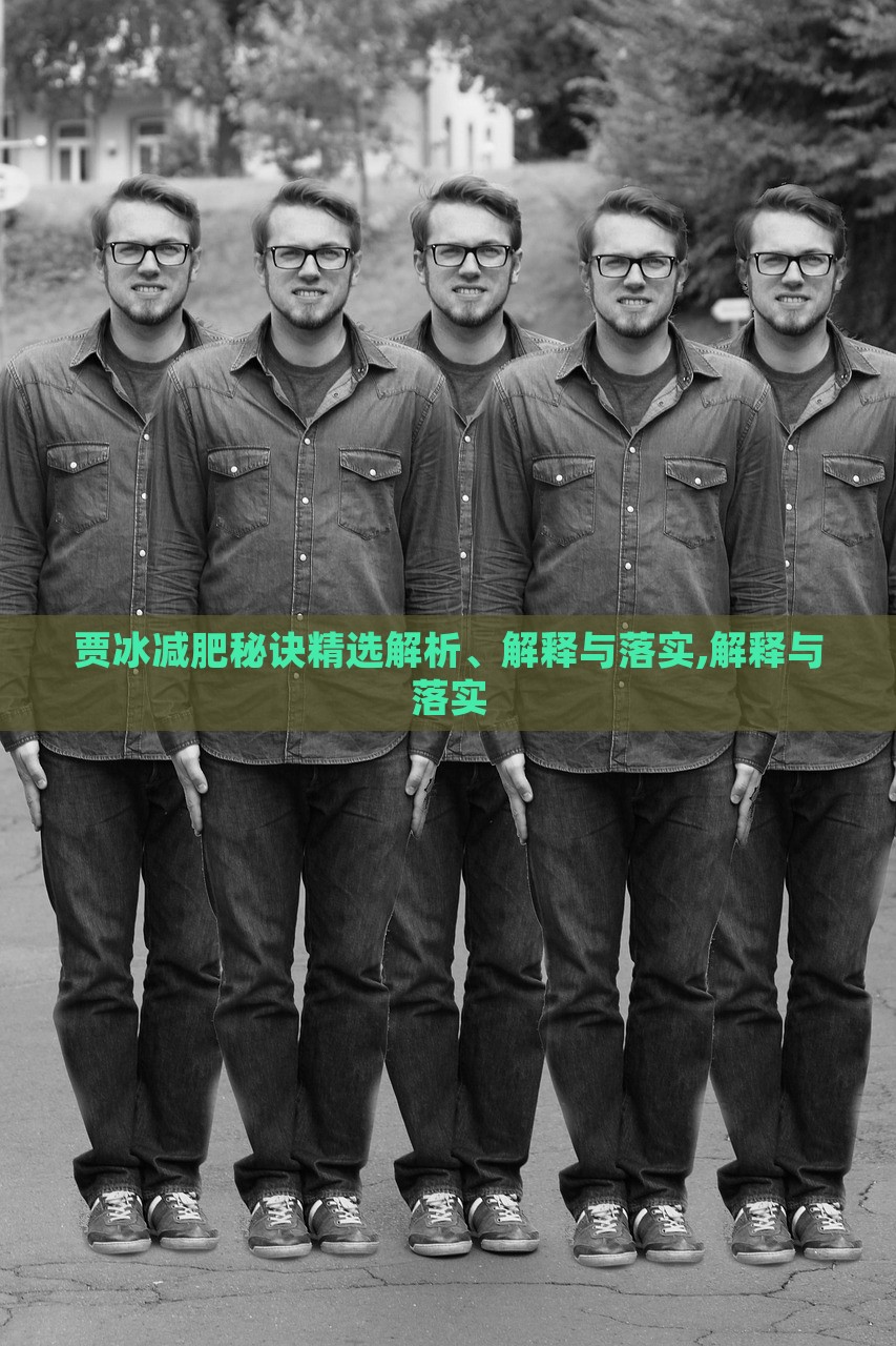 賈冰減肥秘訣精選解析、解釋與落實,解釋與落實