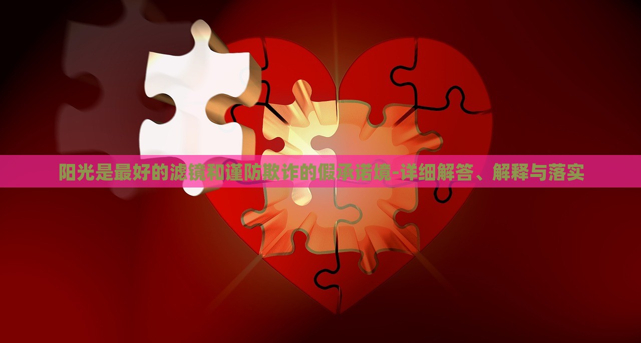 陽(yáng)光是最好的濾鏡和謹(jǐn)防欺詐的假承諾境-詳細(xì)解答、解釋與落實(shí)