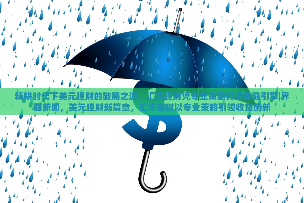 精耕时代下美元理财的破局之道，汇华理财凭专业策略打造收益引擎|界面新闻，美元理财新篇章，汇华理财以专业策略引领收益创新