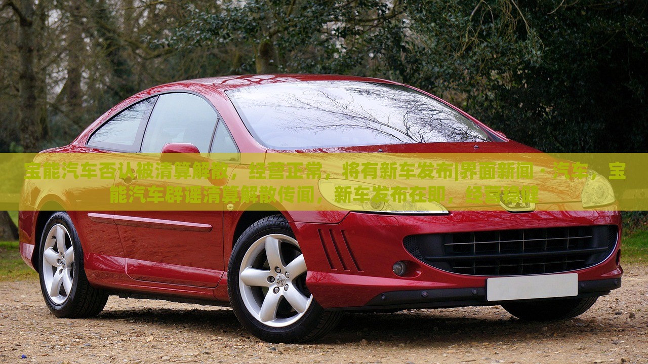 宝能汽车否认被清算解散，经营正常，将有新车发布|界面新闻 · 汽车，宝能汽车辟谣清算解散传闻，新车发布在即，经营稳健