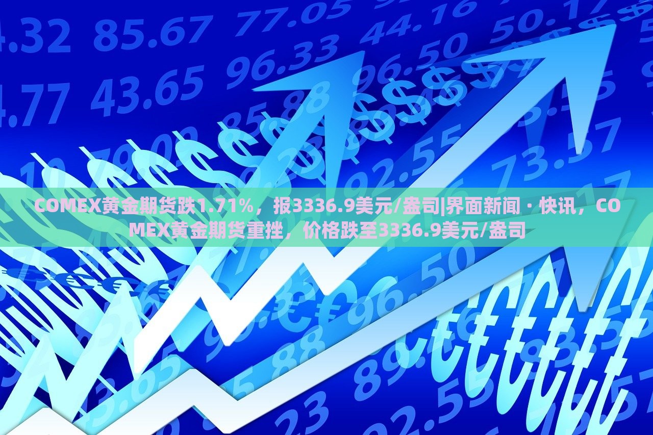 COMEX黄金期货跌1.71%，报3336.9美元/盎司|界面新闻 · 快讯，COMEX黄金期货重挫，价格跌至3336.9美元/盎司